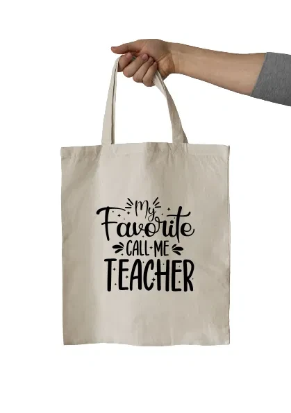 Πάνινη τσάντα δώρο για τη δασκάλα "My Favorite call me teacher"